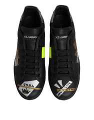 Black Crown Logo Low Top Men Sneakers Shoes