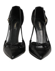 Black Patent Leather High Heels Pumps Shoes