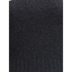 Gray Fleece Wool Top