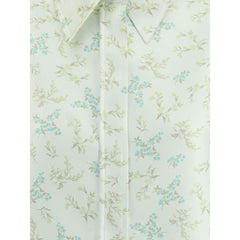 Bicolor Silk Pattern Shirt