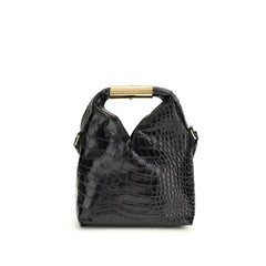 Black Calf Leather Bos Taurus Handbag
