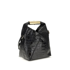 Black Calf Leather Bos Taurus Handbag