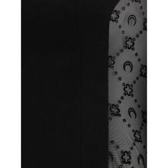 فستان كاجوال من الصوف الأسود