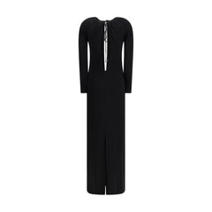 Black Viscose Casual Dress