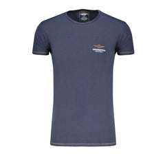 Blue Cotton Men's Underwear T-Shirt