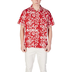 Red Cotton Shortsleeve Shirt