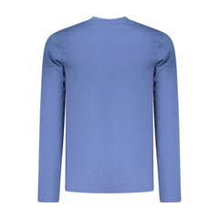 Blue Cotton Men's T-Shirt