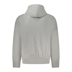 Gray Cotton Men Sweatshirt