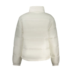 White Polyester Women's Jacket
