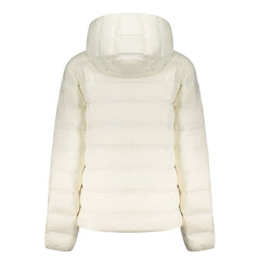 White Polyester Women's Jacket