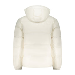 White Polyester Men's Jacket