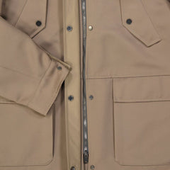 Brown Polyester Parka
