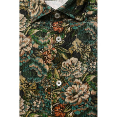 Multicolor Cotton Men Shirt