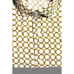 قميص رجالي أبيض من الفسكوز