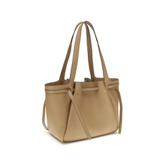 Beige Leather Handbag