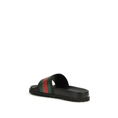 Black Rubber Slippers