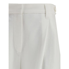 White Cotton Dress Pants