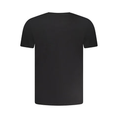 تي شيرت قطني أسود للرجال