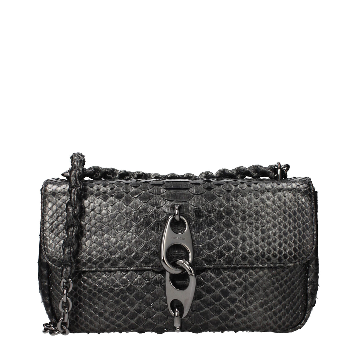 Gray Skin Shoulder Bag