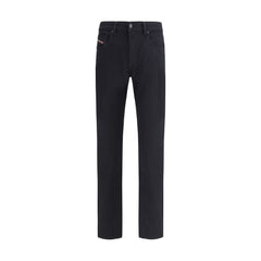 Black Cotton Slim Fit Jeans