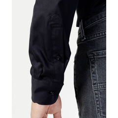 قميص قطني أسود