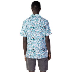 Blue Cotton Shortsleeve Shirt