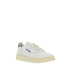 White Calf Leather Bos Taurus Sneakers
