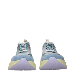 Light Blue Fabric Sneakers