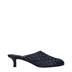 Blue Leather Slippers