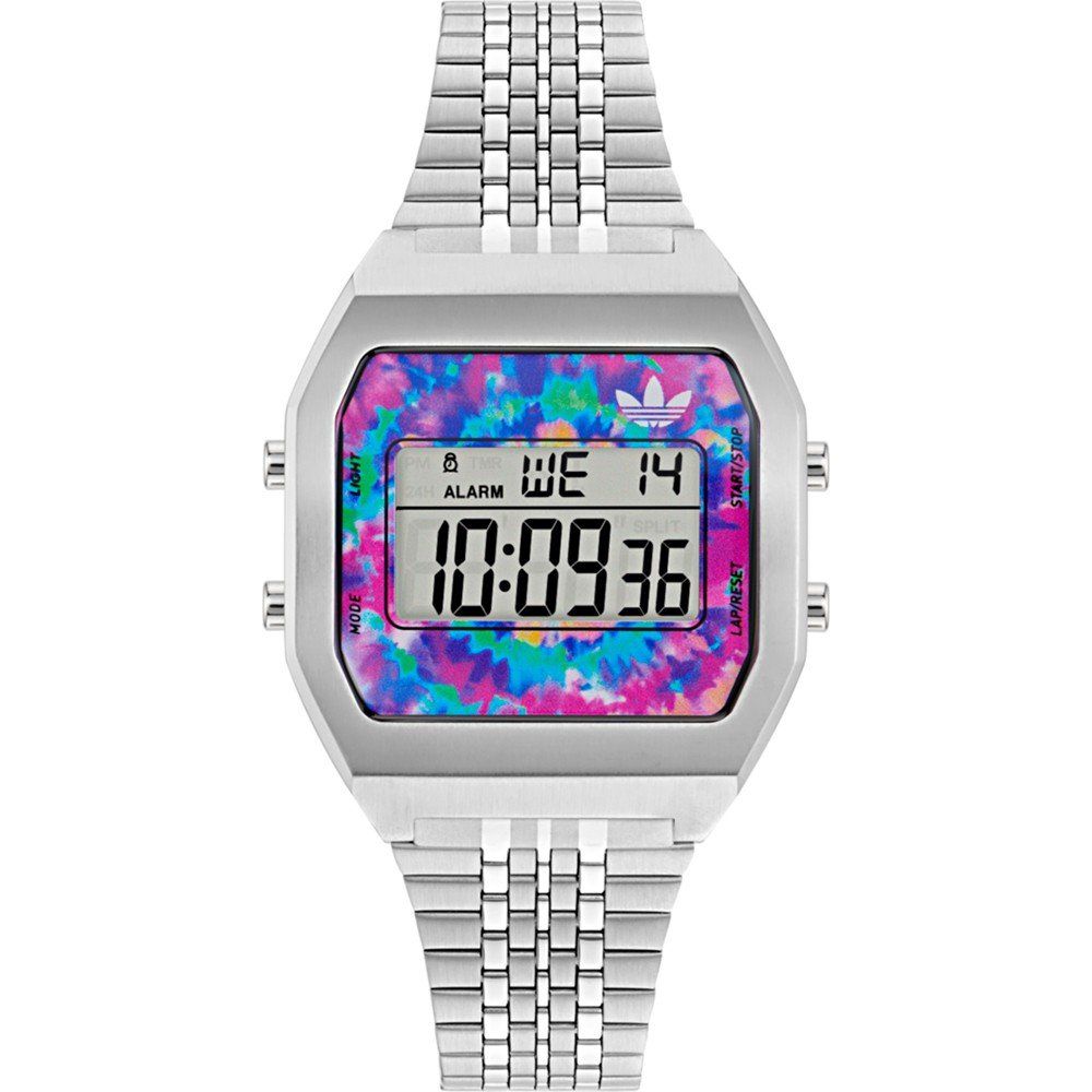 Gray Stainless Steel Digital Watch