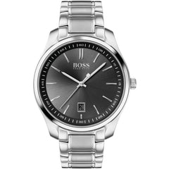 Gray Stainless Steel Dress Watch