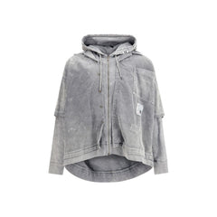 Gray Cotton Jackets And Coat