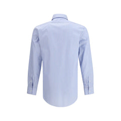 Blue Cotton Pattern Shirt