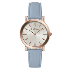 Blue Leather Dress Watch