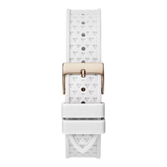 White Synthetic Dress Watch