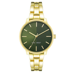 Gold Metal Dress Watch