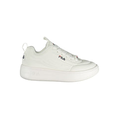 White Polyester Women Sneaker