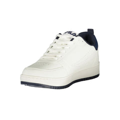 White Polyester Men Sneaker