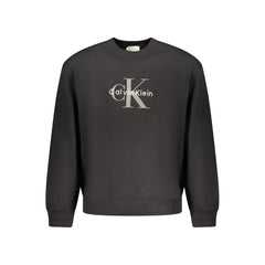 Black Cotton Men's Sweatshirt