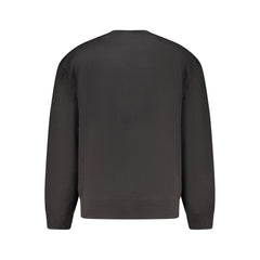 Black Cotton Men's Sweatshirt