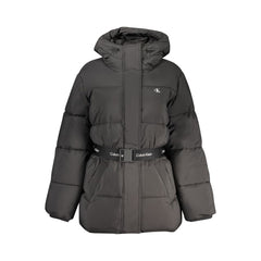 سترة نسائية من النايلون الأسود