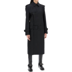 Black Polyester Coat