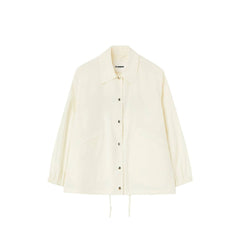White Cotton Shell Jacket