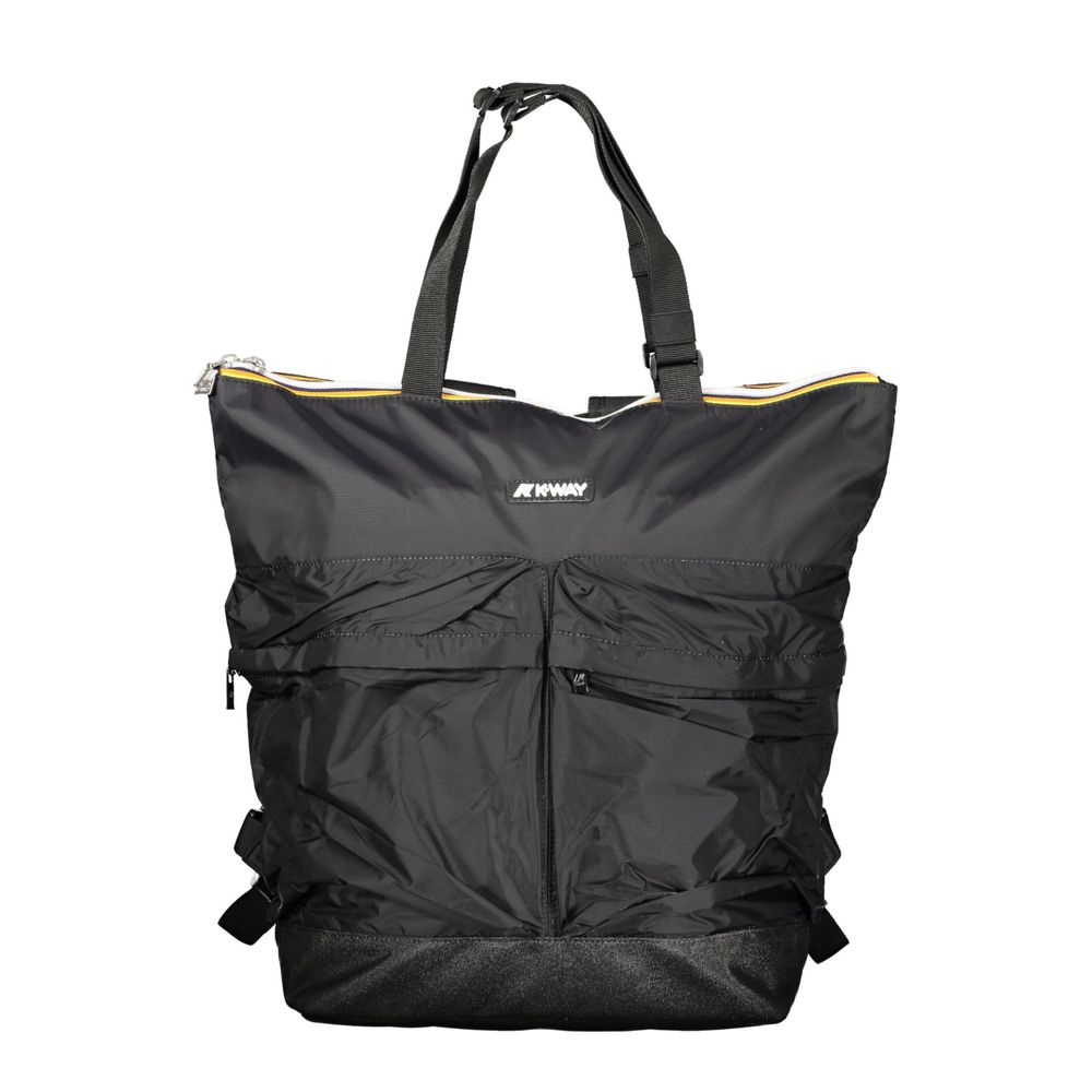 Black Polyamide Unisex Backpack