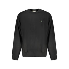 Black Cotton Men's Sweater