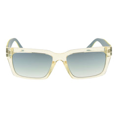 Yellow Stainless Steel Sunglasses