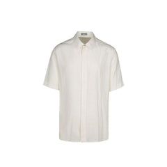 White Lyocell Shortsleeve Shirt