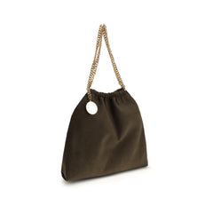 Brown Polyester Shoulder Bag