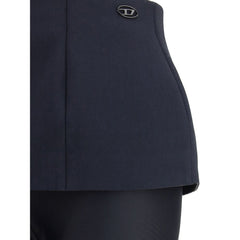 Black Polyester Casual Pants