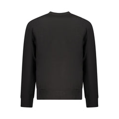 Black Cotton Men's Sweatshirt